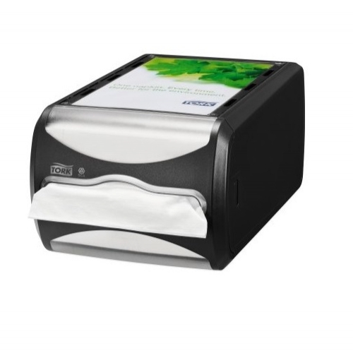 272511 Tork Xpressnap® Counter servetdispenser Zwart (N4) 272511 Tork Xpressnap® Counter servetdispenser Zwart (N4)